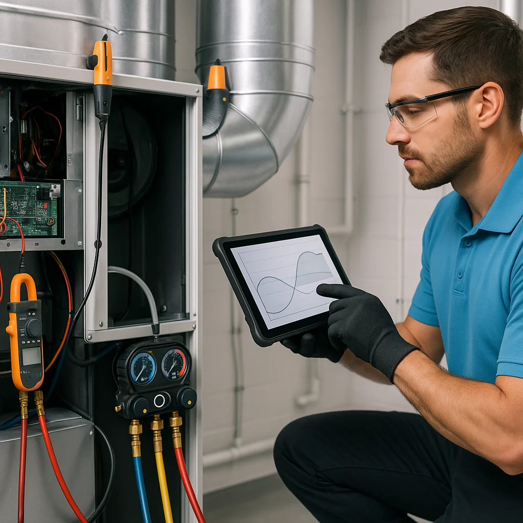 Call Heating & Air Conditioner Pros advanced hvac system diagnostic service services - Lampe