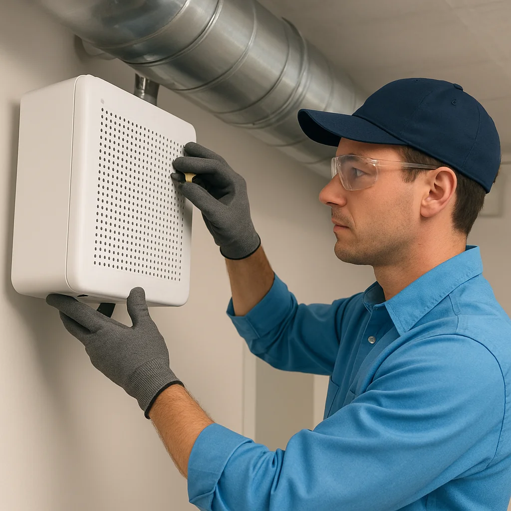 Call Heating & Air Conditioner Pros air purification system installation service services - Lampe