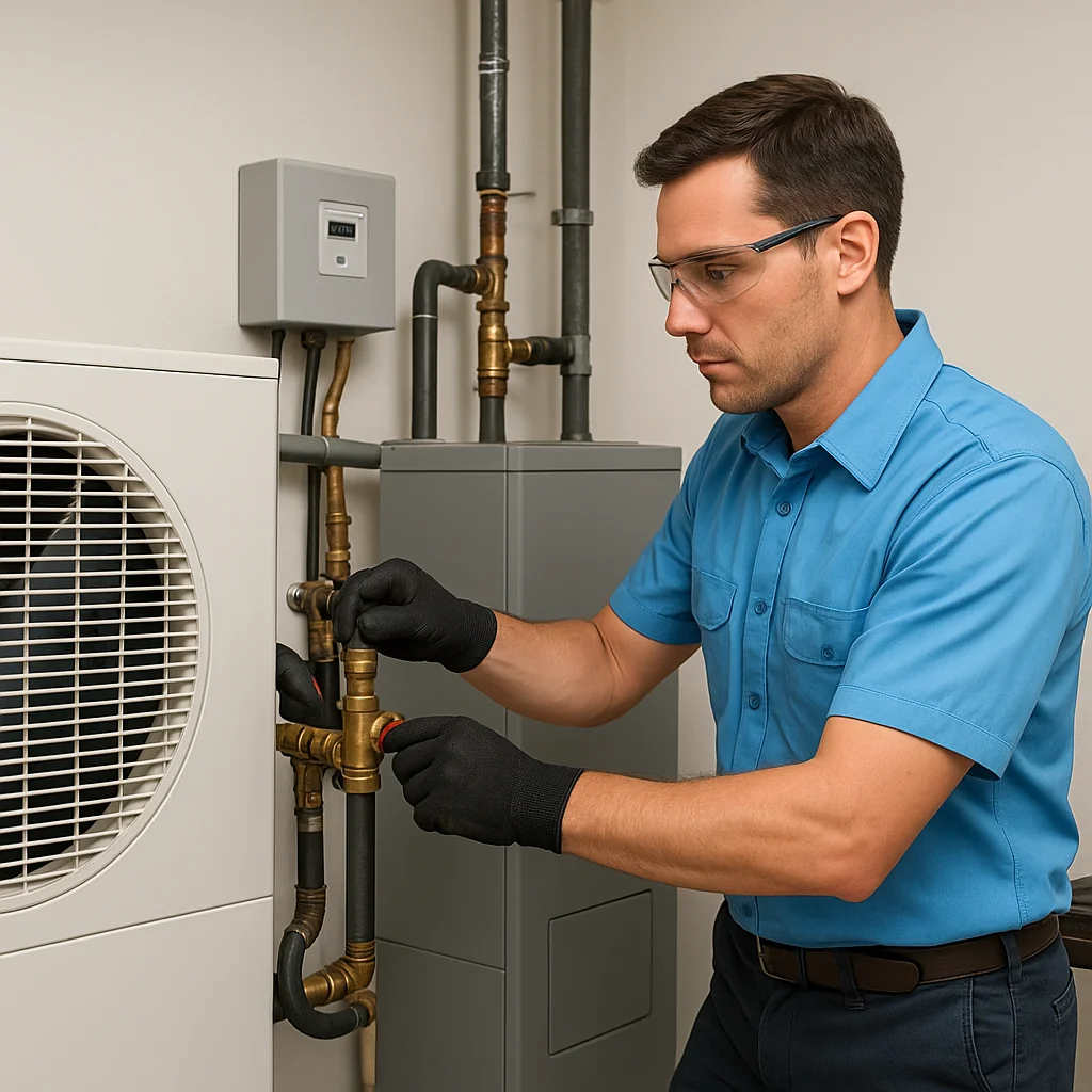 Call Heating & Air Conditioner Pros dual fuel heating system installation services - Lampe