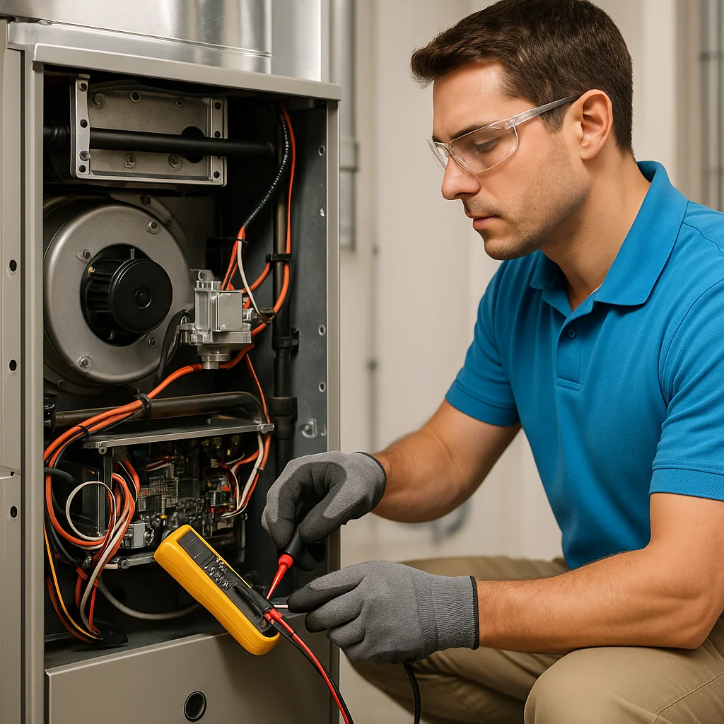 Call Heating & Air Conditioner Pros furnace repair service services - Lampe