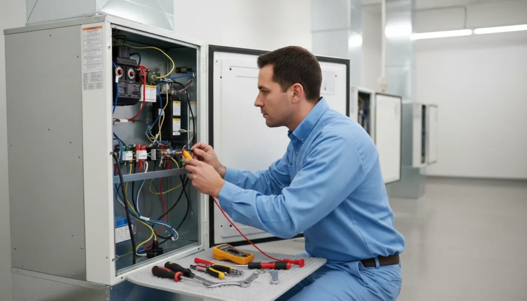 Call Heating & Air Conditioner Pros gas furnace repair service services - Lampe