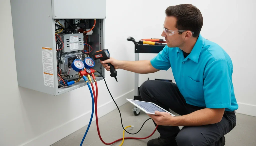 Call Heating & Air Conditioner Pros heating system diagnostic service services - Lampe