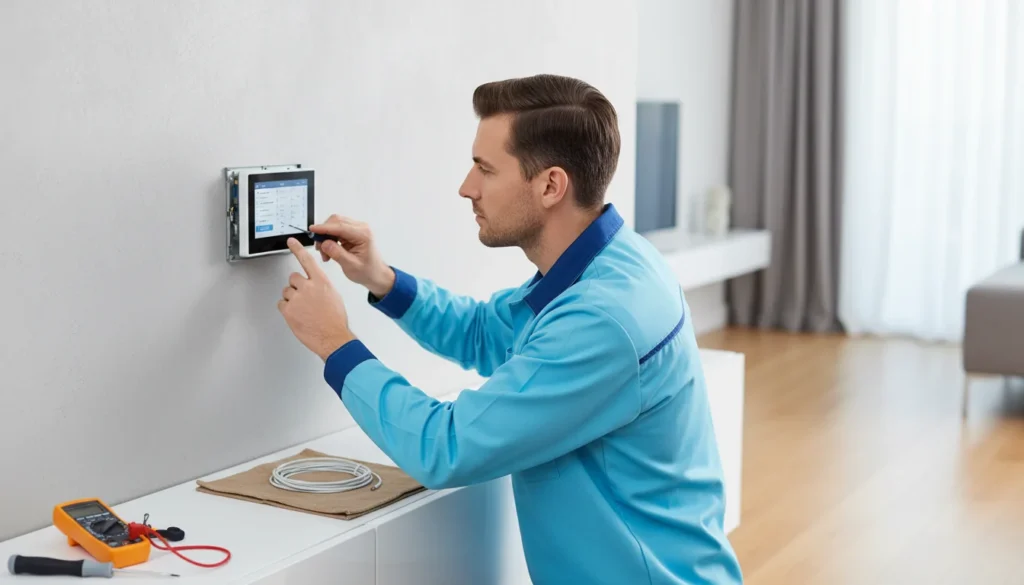 Call Heating & Air Conditioner Pros smart thermostat installation and programming services - Lampe