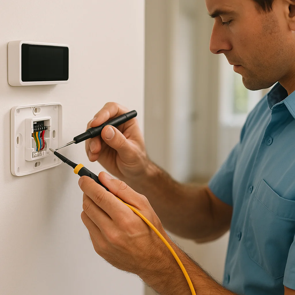 Call Heating & Air Conditioner Pros thermostat repair service services - Lampe