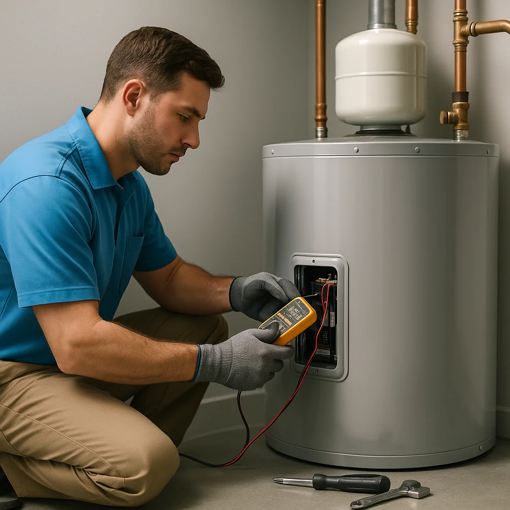 Call Heating & Air Conditioner Pros water heater repair service services - Lampe