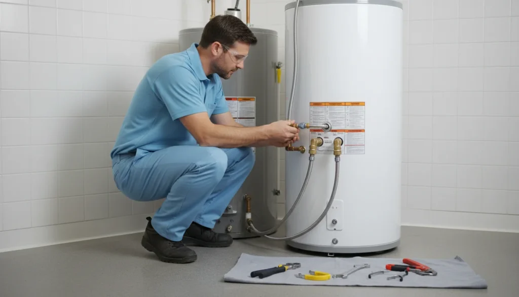 Call Heating & Air Conditioner Pros water heater replacement service services - Lampe